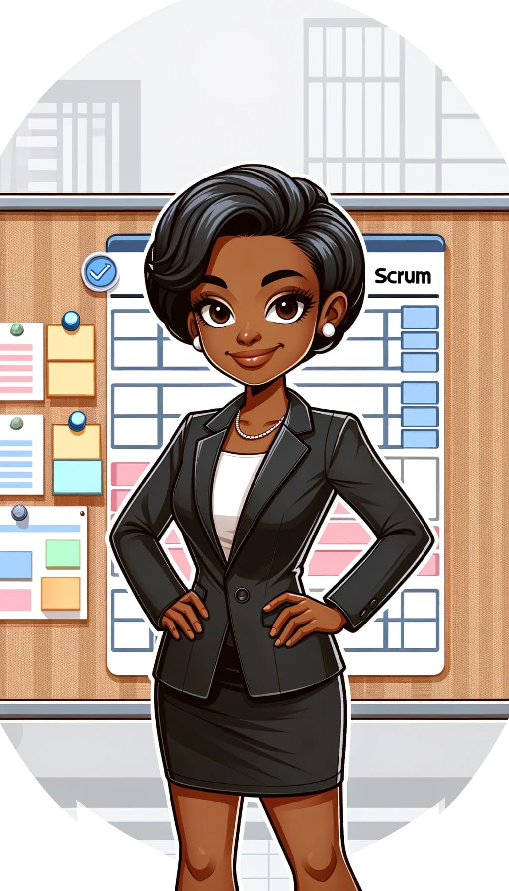 Illustration representing an agile leader.